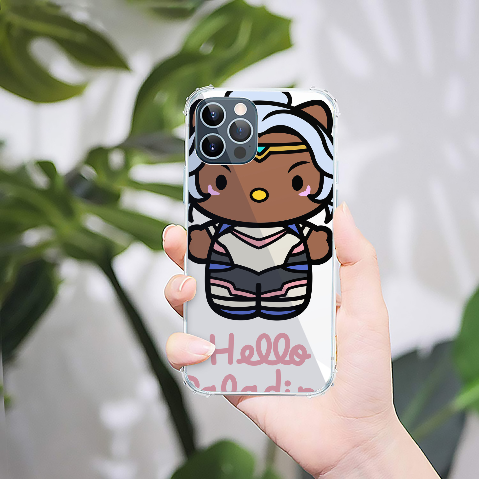 （画像用） Hello Kitty ハローキティ 【iPhone 12シリーズ対応】透明スマホケース（クリアソフトケース）